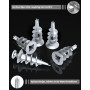 QNINE 100 pièces chevilles pour plaques de plâtre et vis à tête de lentille pour plaques de plâtre monocouche et double couche, 