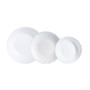 Assiettes Luminarc Feston Blanc verre 18 Pièces