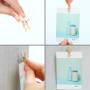 Netspower Pinces à Clipser Piquets en Bois avec épingles, 50 pièces Pinces à Bois pour Cartes Notes Photos École Bureau Artisana