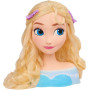 Disney - La Reine des Neiges - Princesse Elsa - Tète à Coiffer 20 cm et Accessoires (L'emballage Peut Varier)