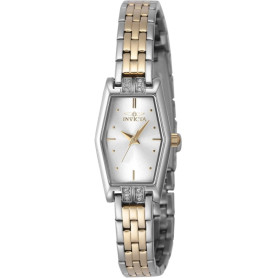 Invicta Angel 48132 Montre Femme - Entanche - Analogique - Mouvement à Quartz - Acier Inoxydable avec Cadran Argent - 20mm