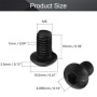 MroMax Lot de 20 vis hexagonales M6 x 10 mm à tête cylindrique en acier au carbone plaqué zinc noir