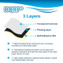HQRP Autocollants Clavier Hebreu Blanc sur Fond Transparent pour Tous les Claviers PC Ordinateur Portables Notebooks