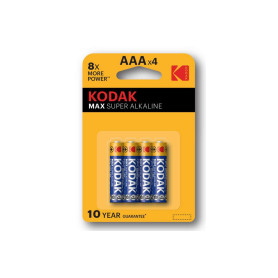 Kodak Pila Alcalina Max LR03 BL4 AAA
