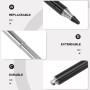 WINOMO Pointeur de Présentation Baguette Télescopique (Noir)
