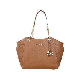 Michael Kors Jet Set Travel Sac à bandoulière en cuir avec grande chaîne