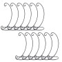 Lot de 12 supports de décoration en fer noir à suspendre pour boules de Noël