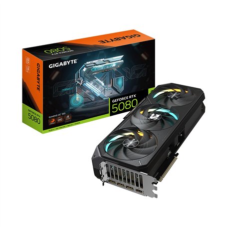 Gigabyte GeForce RTX 5080 Gaming OC 16G Carte Graphique WINDFORCE Système de Refroidissement 16 Go 256 Bits GDDR7