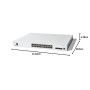 Commutateur administrable Cisco Catalyst 1300-24XT, 20 Ports cuivre 10G, 4 Ports Mixtes SFP+ 10GE, Garantie limitée à Vie (C1300