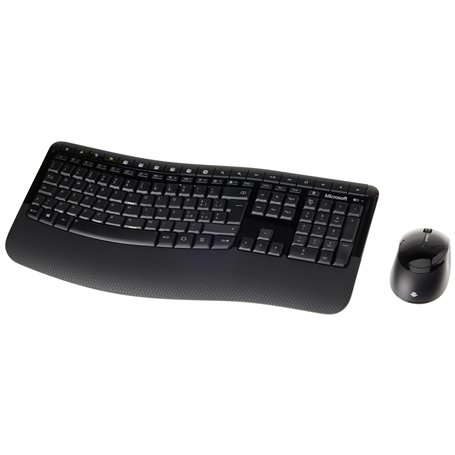 Microsoft Wireless Comfort Desktop 5050 RF sans fil QWERTY Noir - Claviers (Standard
