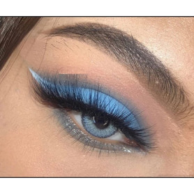 FreshTone Lentilles De Contact De Couleur Topaz Bleu 3 Ton Kit De Rangement Boitier Pince et applicateur Offert 12 Mois sans cor