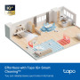 Tapo Aspirateur Robot Laveur 2 en 1 RV30Max Plus White Vidage Automatique, Silencieux et fin, Ultra puissante de 5300Pa, Navigat