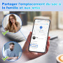 Air Tag Android, Traceur Bluetooth pour Android, Tag Localizador Android, Imperméable Localisateur de clés Compatible avec Googl