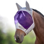 Harrison Howard CareMaster Masque Anti-Mouches Protection Anti-UV avec Oreilles Argent/Violet Poney (S)