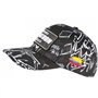 SKR Casquette El Patron Noire et Blanche Print Streetwear Medellin Baseball - Taille Unique - Noir