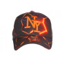 Hip Hop Honour Casquette NY Orange et Bleue Streetwear Originale Baseball Badyx - Taille: Taille Unique - Couleur: Orange - Homm