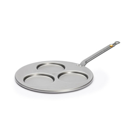 De Buyer - Poele triblinis en tôle d'acier MINERAL B - 27 cm - 3 emp. - Fabriquée en France