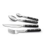 PRADEL ESSENTIEL - Ménagère 24 couverts de table pour 6 personnes - Bistro-Club - Acier inoxydable 18/0, Finition Standard - Noi