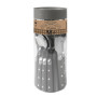 PRADEL ESSENTIEL - Ménagère 24 couverts de table pour 6 personnes - Bistro-Club - Acier inoxydable 18/0, Finition Standard - Gri
