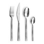 PRADEL ESSENTIEL - Ménagère 24 couverts de table pour 6 personnes - Silex - Acier inoxydable 18/0, Finition Standard - Inox