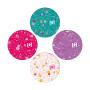 OXFORD Lot de 10 Bloc-Notes Shopping Flowers 7,4x21cm 160 Pages Lignées 6mm Agrafées Couverture Carte Coloris Assortis