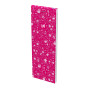 OXFORD Lot de 10 Bloc-Notes Shopping Flowers 7,4x21cm 160 Pages Lignées 6mm Agrafées Couverture Carte Coloris Assortis