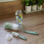 THERMOBABY - Goupillon Rotatif pour Biberons + Goupillon Tétines - Nettoyage Facile et Efficace - Prise en Main Confortable - Ve