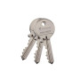 Vachette Cylindre de Serrure Mécanique FIRST pour Porte - Double Entrée 30x50mm - Mécanisme 5 Goupilles Sécurisé - 3 Clés - Inst