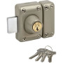 YALE - YV25DE-40 Verrou cylindre double 5 goupilles diametre 23 mm - longueur 40 mm - 4 clés - beige