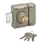 YALE - YV25DE-40 Verrou cylindre double 5 goupilles diametre 23 mm - longueur 40 mm - 4 clés - beige