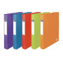 Oxford Boîte Capacité Standard School Life 24x32cm Dos 40mm avec Elastique Couverture Polypro Coloris Toniques