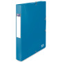 Oxford Boîte Capacité Standard School Life 24x32cm Dos 40mm avec Elastique Couverture Polypro Coloris Toniques