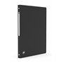OXFORD Classeur Memphis A4 Dos 20mm 4 Anneaux Ronds Couverture Polypro Noir