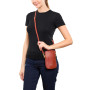 DRAEGER PARIS 1886 - Pochette Téléphone Femme en Cuir - Universelle et Élégante - Bandoulière Réglable - Chaîne Torsadée amovibl