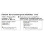 Flexible d'évacuation pour machine a laver - ROUSSEAU - 2.50 m - Embouts Ø19 mm et Ø22 mm