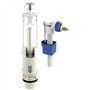 Kit mécanisme WC avec robinet flotteur latéral - ROUSSEAU - 3/6L - Certifié NF