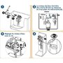 Robinet flotteur latéral pour réservoir WC apparent - ROUSSEAU - Certifié NF