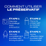 Durex Classic Jeans XL - 48 Préservatifs Fins et Extra Larges pour Homme, Largeur nominale 60mm