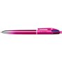 BIC 4 Couleurs Smooth Stylos-Billes Rétractables à Pointe Moyenne (1 mm) - Stylo 4 Couleurs avec encre effet gel fluide - Couleu