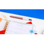 BIC 4 Couleurs Pearl Stylo-Bille Pointe Moyenne (1,0 mm) - Couleurs Assorties, Blister de 5
