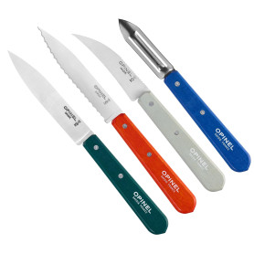 Opinel - Coffret de 4 Couteaux de Cuisine Les Essentiels Primo - N°112 Office