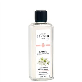 Maison Berger - Recharge Lampe Berger Jasmin Précieux - Prête à l'emploi - Parfume et Purifie - Diffusion Fine