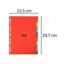 Exacompta - Réf. 2012E - Intercalaires en carte coloris vifs recyclée 220g/m2 avec 12 onglets neutres - Format à classer A4 - Di