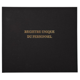 Exacompta - Réf. 6621E - 1 Registre unique du personnel des salariés et des stagiaires conforme à la législation - Couverture br