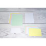 Exacompta - Réf. 10509E - Paquet de 100 fiches bristol unies non perforées - sous film - compatibles avec imprimante jet d'encre
