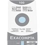EXACOMPTA étui de 100 fiches Bristol Bleu Azur 74x105 mm quadrillage 5x5