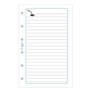EXACOMPTA Recharge accessoire Exatime 17 notes 47 feuillets 172x105 mm