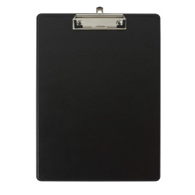 Exacompta - Réf. 19291E - Porte-bloc à pince avec pochette plastique sur le dos - Système d'accroche mural - Dimensions : 23 cm