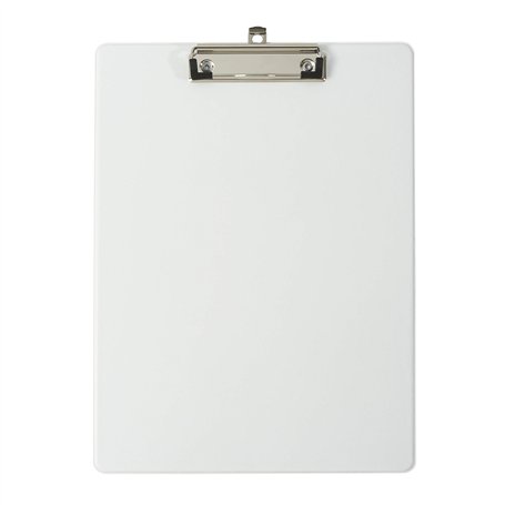 Exacompta - Réf. 19296E - Porte-bloc à pince avec pochette plastique sur le dos - Système d'accroche mural - Dimensions : 23 cm