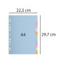EXACOMPTA Intercalaires carte Forever 180g 12 positions A4